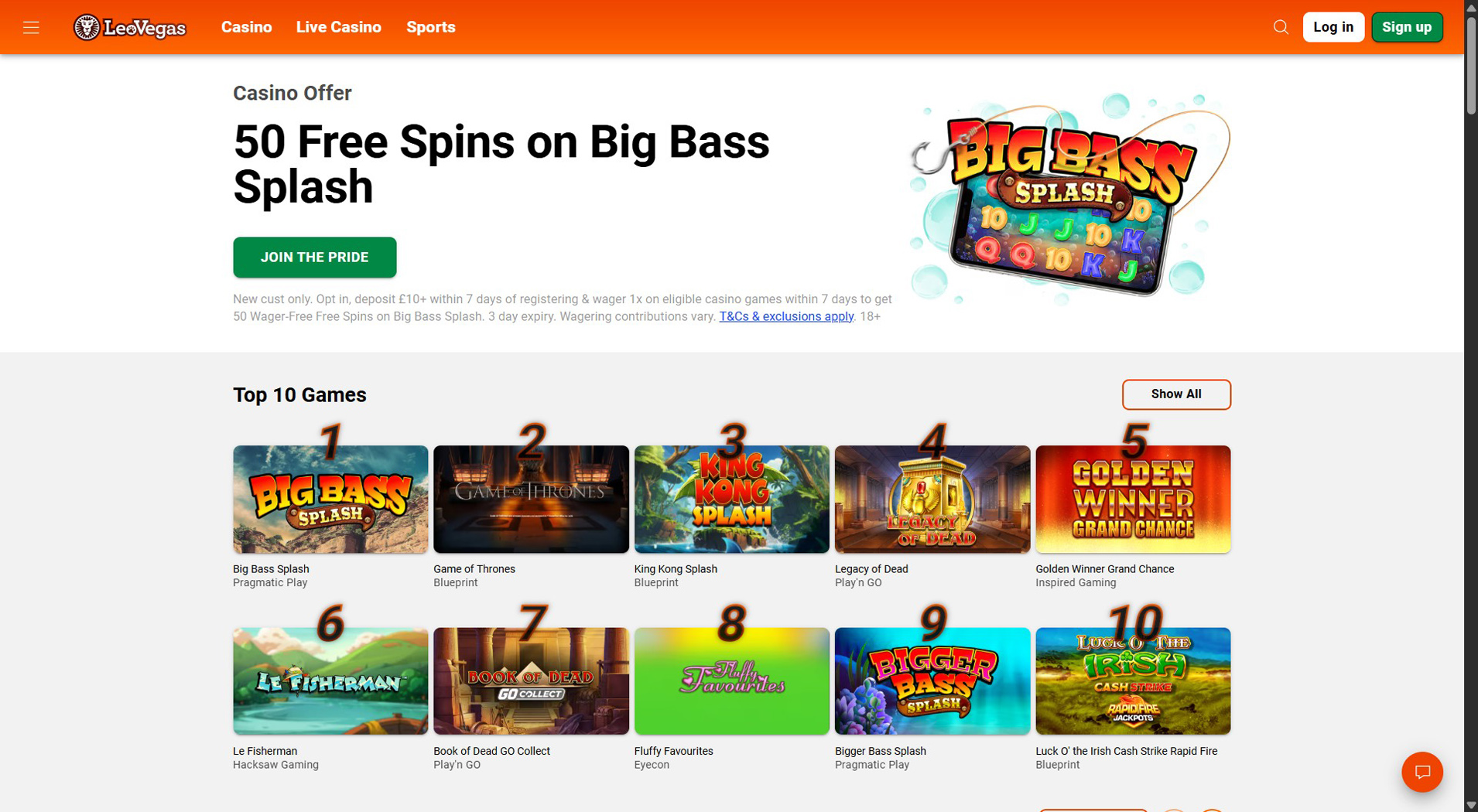 9. LeoVegas Casino – Einfache Online-Casino-Einrichtung